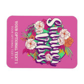 Benutzerdefinierte Text-Summer-Vibes Magnet (Horizontal)
