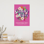 Benutzerdefinierte Text-Summer-Vibes Poster (Küche)