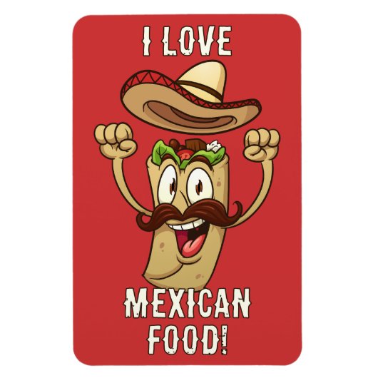 Benutzerdefinierte Text-Taco-Party Magnet (Vertikal)