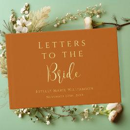 Benutzerdefinierte Text Terracotta Buchstaben an d Gästebuch