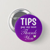 Benutzerdefinierte Text-TIPS Danke Template Pinbac Button (Vorne & Hinten)