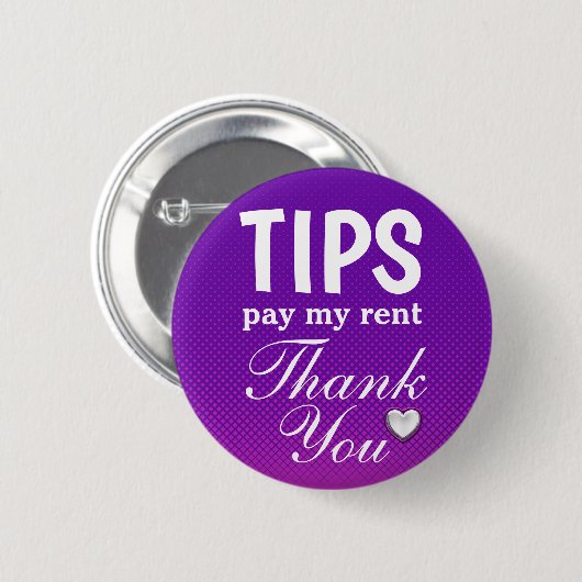 Benutzerdefinierte Text-TIPS Danke Template Pinbac Button (Vorne & Hinten)