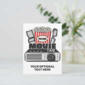 Benutzerdefinierte Text- und Farbfilmzeit Postkarte (Stehend Vorderseite)