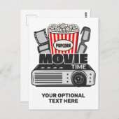 Benutzerdefinierte Text- und Farbfilmzeit Postkarte (Vorne/Hinten)