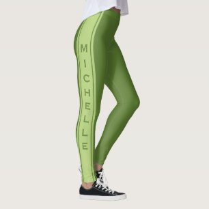 Benutzerdefinierte Text- und farbliche Leggings
