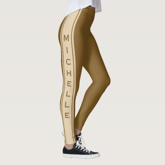 Benutzerdefinierte Text- und farbliche Leggings (Rechts)