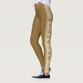 Benutzerdefinierte Text- und farbliche Leggings (Links)