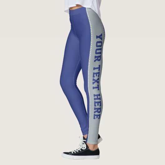 Benutzerdefinierte Text- und farbliche Leggings (Links)