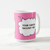 Benutzerdefinierte Text- und Farbtöne Kaffeetasse (VorderseiteRechts)