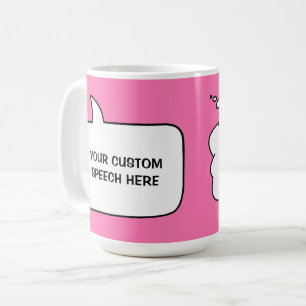 Benutzerdefinierte Text- und Farbtöne Kaffeetasse