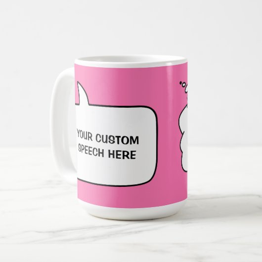 Benutzerdefinierte Text- und Farbtöne Kaffeetasse (Vorderseite Links)