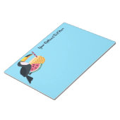 Benutzerdefinierte Text- und Farbtupfer-Illustrati Notizblock (angewinkelt)