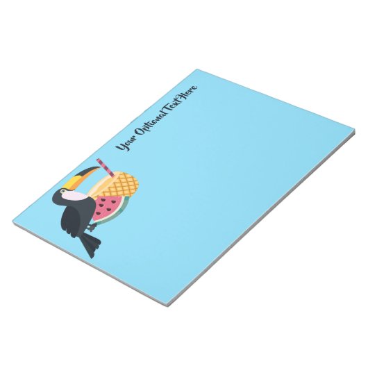 Benutzerdefinierte Text- und Farbtupfer-Illustrati Notizblock (angewinkelt)