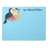 Benutzerdefinierte Text- und Farbtupfer-Illustrati Notizblock (Vorderseite)