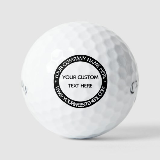 Benutzerdefinierte Text- und Farbwerbebälle für Br Golfball (Vorderseite)