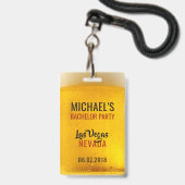 Benutzerdefinierte Text- und Foto-BIER-Abzeichen Ausweis (Vorderseite mit Lanyard)