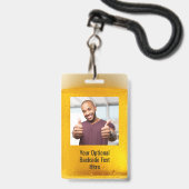 Benutzerdefinierte Text- und Foto-BIER-Abzeichen Ausweis (Rückseite mit Lanyard)