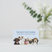 Benutzerdefinierte Text- und Foto-PAPPY PUPPIES-Vi Visitenkarte (Stehend Vorderseite)