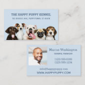 Benutzerdefinierte Text- und Foto-PAPPY PUPPIES-Vi Visitenkarte (Vorne/Hinten)