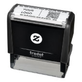 Benutzerdefinierte Text- und QR-Code-Briefmarke fü Permastempel (Produkt)