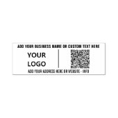 Benutzerdefinierte Text- und QR-Code-Briefmarke fü Permastempel (Design)
