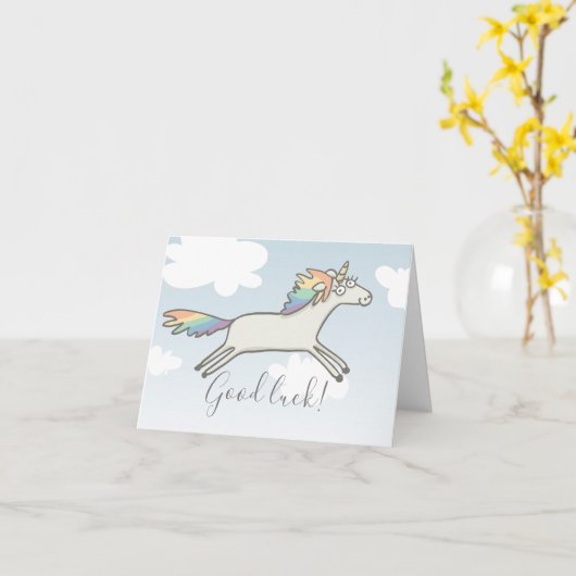 Benutzerdefinierte Text-Viel Glück Einmalige Einfa Karte (Gelbe Blume)