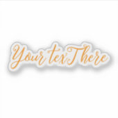 Benutzerdefinierte Text-Vinyl-Decals - Erstellen S Aufkleber (Vorderseite)
