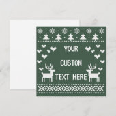 Benutzerdefinierte Text Weihnachten hässliche Swea (Vorne/Hinten)