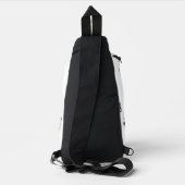 Benutzerdefinierte Text-Winking-Katze Crossbody Bag (Rückseite)