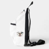 Benutzerdefinierte Text-Winking-Katze Crossbody Bag (Rechts)