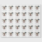 Benutzerdefinierte Text-Winking-Katze Geschenkpapier (Flach)