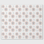 Benutzerdefinierte Text-Zodiac-Zeichenbibliothek Geschenkpapier (Flach)