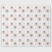 Benutzerdefinierte Text-Zodiac-Zeichenfolgen Geschenkpapier (Flach)