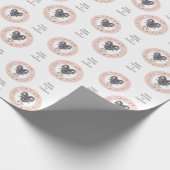 Benutzerdefinierte Text-Zodiac-Zeichenfolgen Geschenkpapier (Ecke)