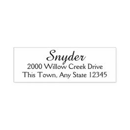 Benutzerdefinierte Textadresse Designer Permastempel