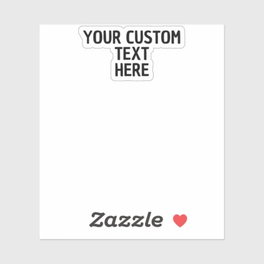 Benutzerdefinierte Textaufkleber erstellen eigene  Aufkleber (Blatt)