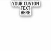 Benutzerdefinierte Textaufkleber erstellen eigene  Aufkleber (Vorderseite)