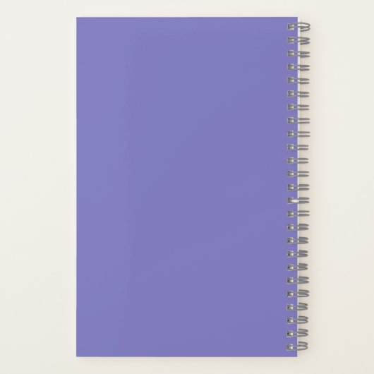 Benutzerdefinierte Textaussie bringt Lila Spiral S Notizblock (Rückseite)