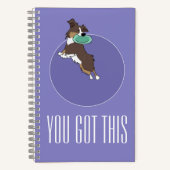 Benutzerdefinierte Textaussie bringt Lila Spiral S Notizblock (Vorderseite)