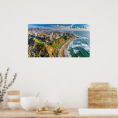 Benutzerdefinierte Textbegrenzung, Peru Poster (Küche)