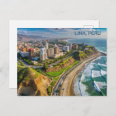 Benutzerdefinierte Textbegrenzung, Peru Postkarte (Vorne/Hinten)