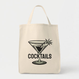 Benutzerdefinierte Textcocktails Tragetasche