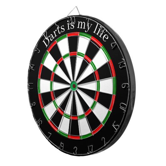 Benutzerdefinierte Textdarts-Karte Dartscheibe (Vorderseite rechts)