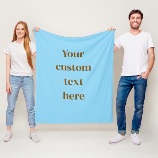 Benutzerdefinierte Textdecke Personalisierter Name Fleecedecke (Beispiel)