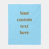 Benutzerdefinierte Textdecke Personalisierter Name Fleecedecke (Vorderseite)
