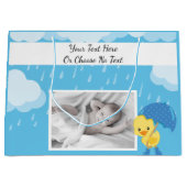 Benutzerdefinierte Texte/Fotos Kinderdusche oder - Große Geschenktüte (Vorderseite)