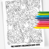 Benutzerdefinierte Textefarbseite | Halloween Patt