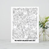 Benutzerdefinierte Textefarbseite | Halloween Patt (Stehend Vorderseite)