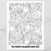 Benutzerdefinierte Textefarbseite | Halloween Patt (Vorderseite)