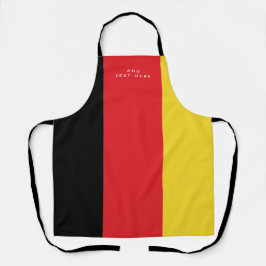 Benutzerdefinierte Textfarben der deutschen Flagge Schürze